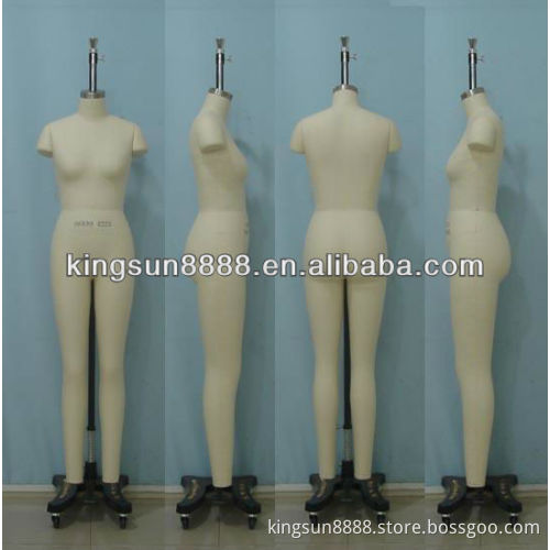 Adjustable fitting dummy, pinnable full body dress form